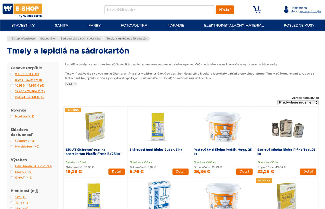 Náhled Woodcote eshop