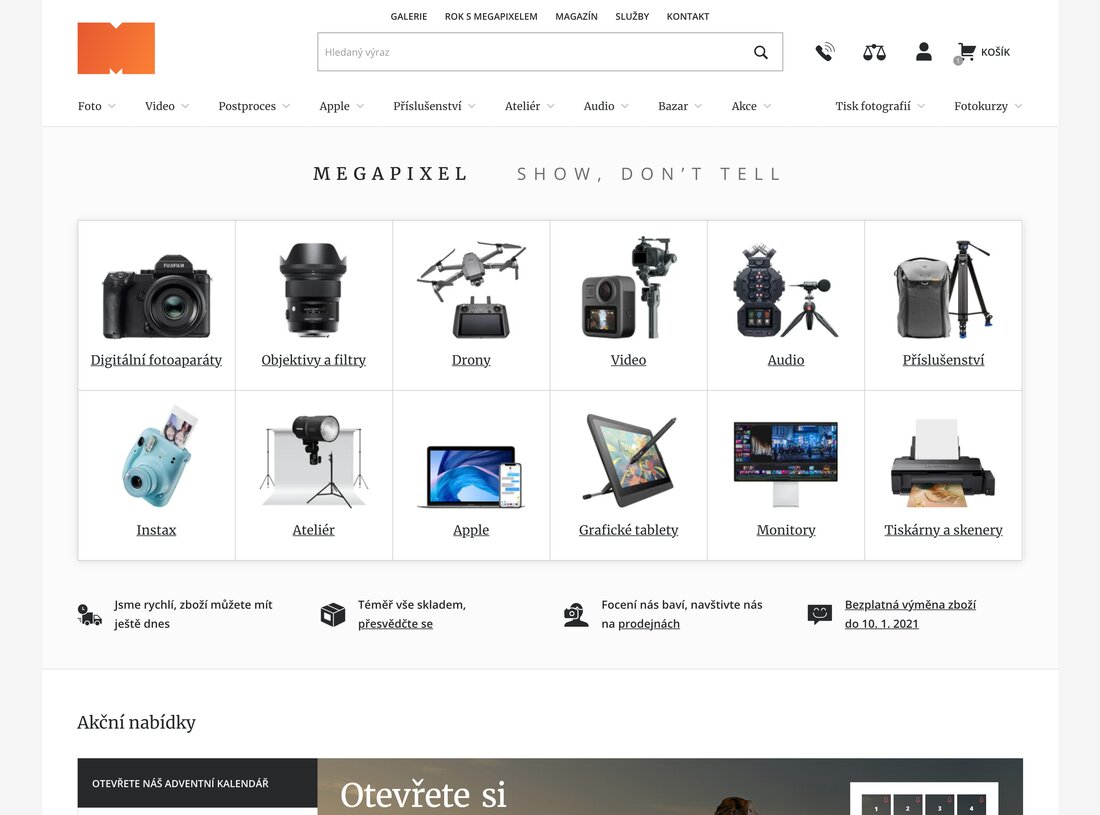 Náhled Megapixel na počítači