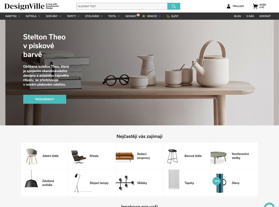 Náhled DesignVille na počítači