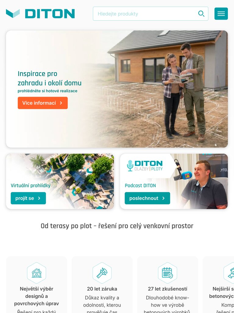 Náhled Diton na tabletu