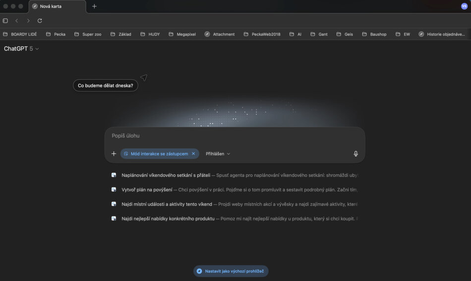 Nový prohlížeč Atlas od OpenAI